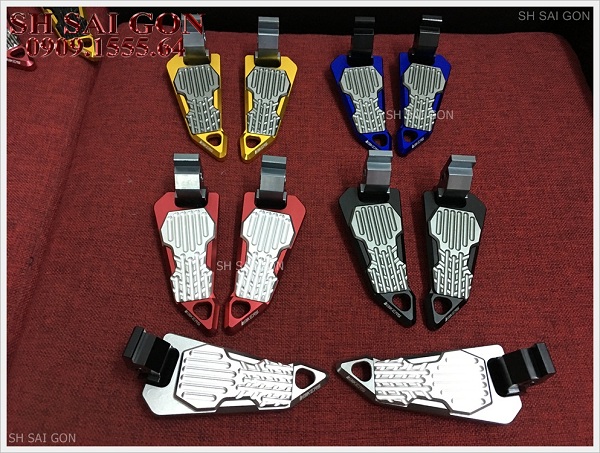 Photo gác chân Biker nhôm nguyên khối cá tính cho xe SH 2017 giá phải chăng cao cấp tại Hồ Chí Minh